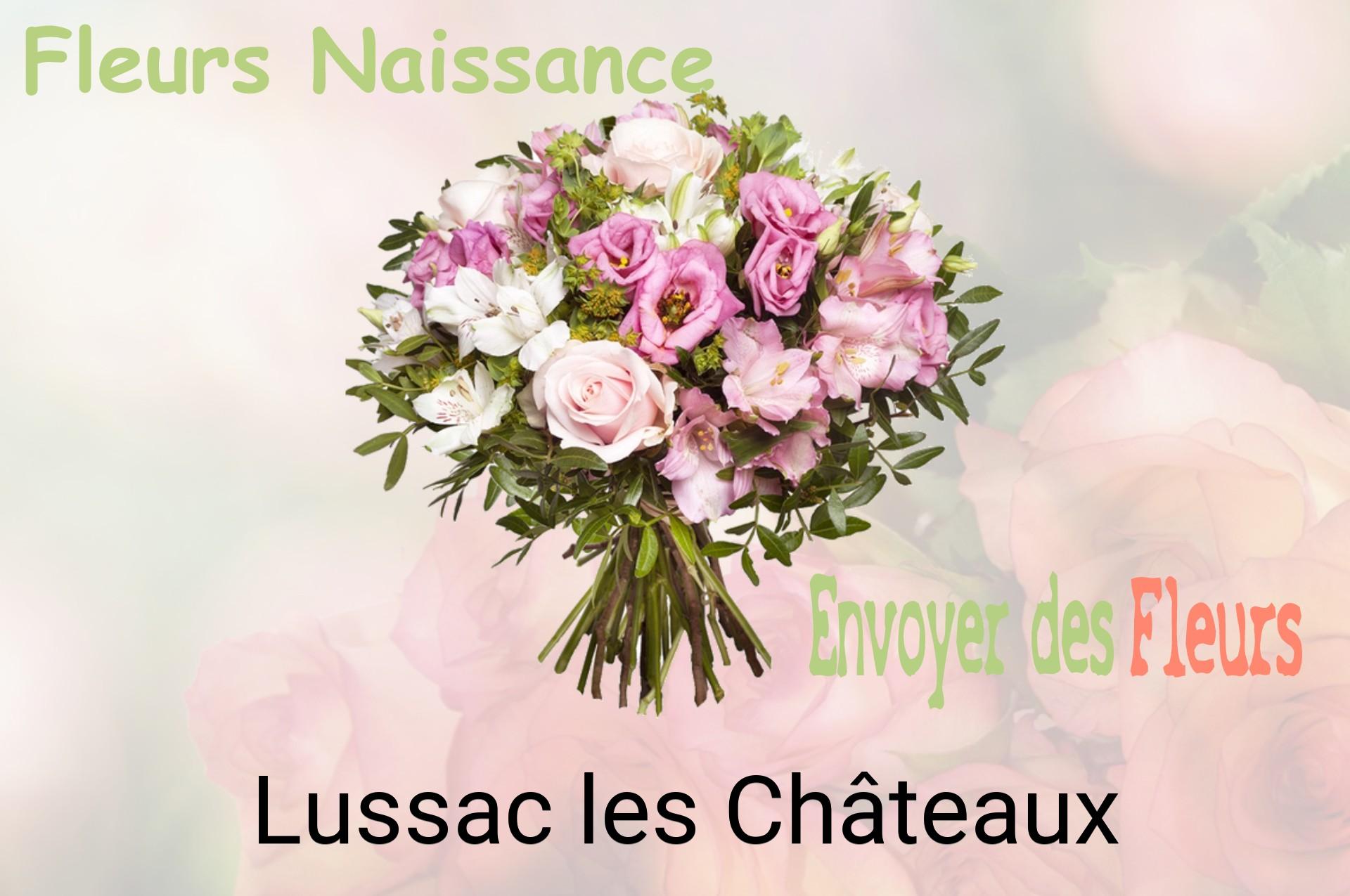 Bouquet de fleurs de naissance livré à Lussac-les-Châteaux